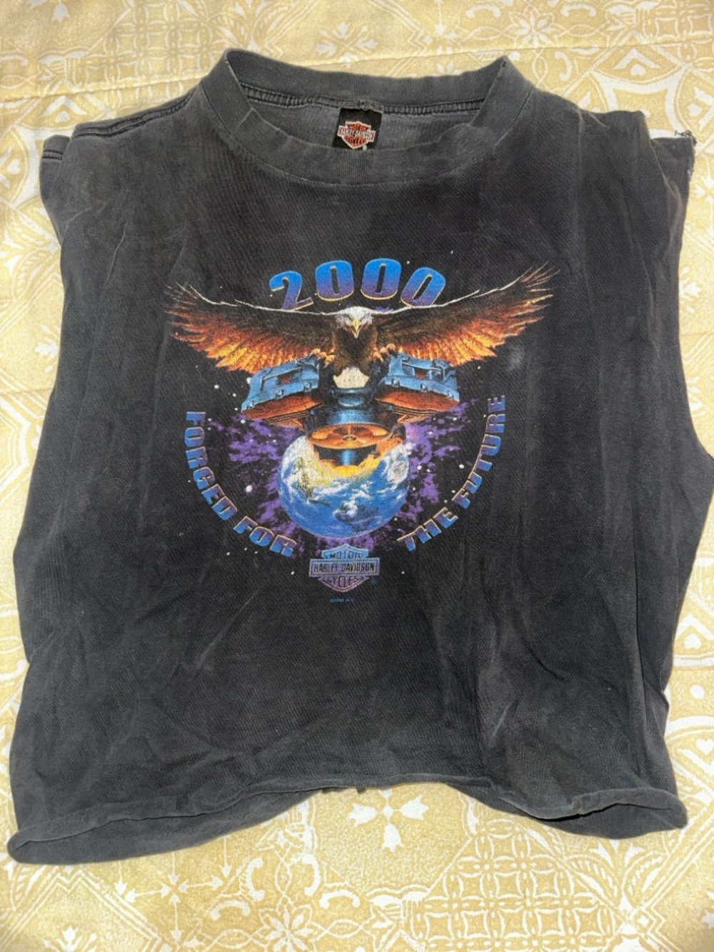 Harley-Davidson 2000 Eagle Graphic Tee - Black VINTAGE